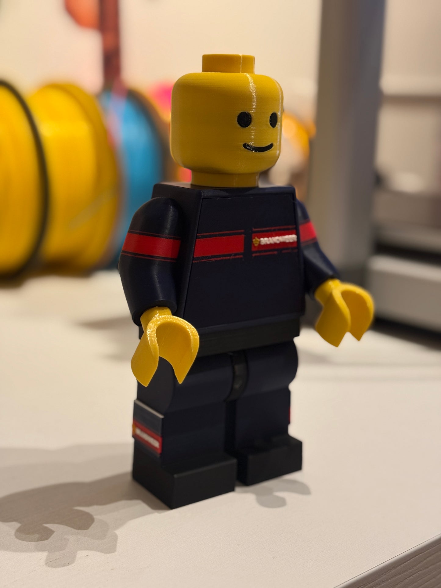 Brandweer medewerker in operationeel uniform - 20CM hoog